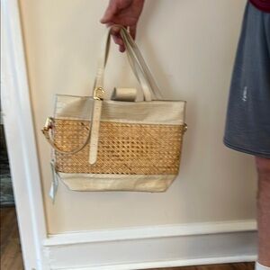 Maria Antoinette Elegant Cream and Tan Women's Handbag